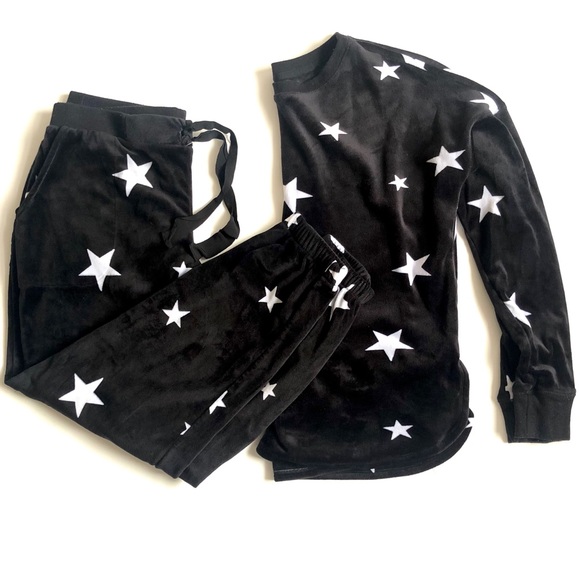 Layla Pants - Black Star Print Women’s Lounge Pants & Top Set